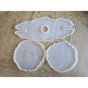 Silicone Resin Molds Epoxy Casting Craft Wine Glass Holder Art Coasters Mold